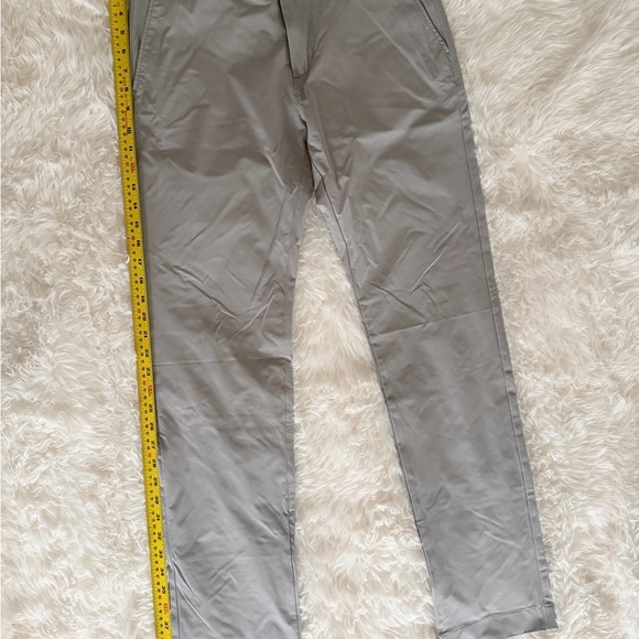 J Crew Factory Men's Gray Tech Pants size 28x32 - Picture 2 of 9
